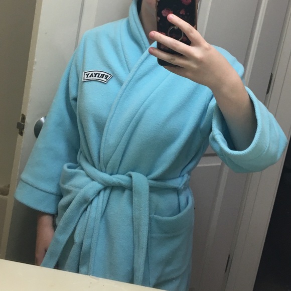 Aqua Plush Warm Robe - Picture 1 of 1